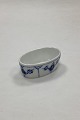 Danam Antik presents: Bing and Grondahl Blue Painted / Blue Fluted Oval Salt Dish
