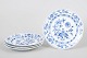 Meissen Blue Onion, set of four salad plates.