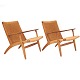 Pair of original and very nice patinated Hans J. Wegner ...