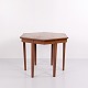 Osted Antik & Design presents: Antique hexagonal side table in mahogany with marquetry from the 1880s