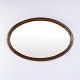 Oval Mirror with Wooden Frame 1920s