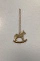 Georg Jensen Christmas Ornament -  Rocking Horse 1996