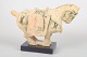 Giulia Mangani, earthenware horse sculpture.