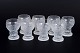 Timo Sarpaneva for Iittala, set of eight schnapps glasses.