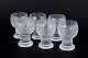 Timo Sarpaneva for Iittala, set of six liqueur glasses.