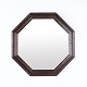 Octagonal Mirror Dark Wood 1890s