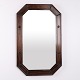 Rectangular Mirror with Carved Dark Wood Frame from the ...