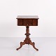 Hand-Polished Mahogany Pedestal Table from the 1860s