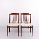 Osted Antik & Design presents: Set of 4 Dining Chairs in Rosewood with Light Upholstery by Henning Sørensen 1968