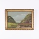 Painting on Canvas with Gilt Frame Depicting Horses by ...