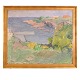 Aabenraa Antikvitetshandel presents: Kjeld Hansen, 1919-2012, landscape, Bornholm. Signed and dated 1947. ...