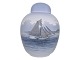 Antik K presents: Royal CopenhagenSmall lidded vase with sailboat