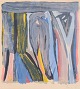 L'Art presents: Bram van Velde, colour lithograph, listed Dutch painter.