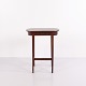 Osted Antik & Design presents: Mahogany Lamp Table or Sewing Table with Brass Lock and Tapered Legs from the 1920s