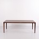 Osted Antik & Design presents: Rectangular Rosewood Coffee Table with Round Tapered Legs Danish Design 1960s