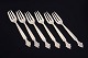 L'Art presents: Georg Jensen, set of six Acanthus cake forks.