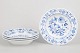 Meissen, set of four deep plates.