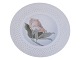 Antik K presents: Royal Copenhagen Art Nouveau luncheon plate with rose on dotted form from 1898-1923