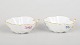 Meissen Saxon Flower, pair of handled bowls.