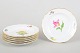 Meissen Saxon Flower, set of six small side dishes.