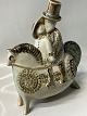 Antik Huset presents: Figurine, ceramic, Couple on horse "Honeymoon"Søholm, Bornholm