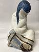 Antik Huset presents: Eskimo girl, Lladro, Large Spanish figurine.Height 30.0 cm.