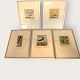 Kurt Normann5 graphic printsframedTotal 375kr