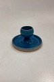 Danam Antik presents: Kaehler Ceramics Stoneware Candlestick with Turquoise Glaze