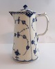 Lundin Antique presents: Royal Copenhagen. Blue Fluted, half lace. Chocolate jug. Model 509. Height 18.2 cm. (2 ...