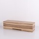 Wall-mounted cabinet in acacia wood with 2 compartments