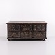 Large original painted chest with floral motifs from the ...