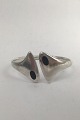 Hans Hansen Sterling Silver Armring No. 212E (Black Enamel)