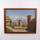Osted Antik & Design präsentiert: Ölgemälde mit Südlicher Berglandschaft, signiert Mogens Daniel, ca. 1950–1970