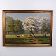 Oil Painting on Canvas with Fallow Deer in Dyrehaven ...