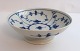 Lundin Antique presents: Royal Copenhagen. Blue Fluted plain. Cake dish on small foot. Model 18. Diameter 17.5 ...
