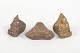 Set of three Oriental bronze finger rings.