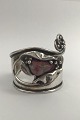 Jacob Hull Silver Plated Metal Armring with Stone