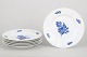 L'Art presents: Royal Copenhagen Blue Flower Angular, set of six dinner plates.