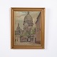 Oil Painting of Sacré Coeur in a Gilt Frame circa 1920s
