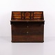 Late Empire Oak Secretary Desk with Inlay and Brass ...