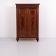 Large Antique Hand-Polished Walnut Cabinet with Carved ...