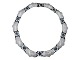 Antik K presents: David Andersen Norway sterling silverNecklace with white and green enamel