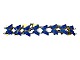 Antik K presents: Danish Sterling silverBracelet with blue enamel butterflies
