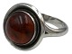 N.E. From sterling silverLarge ring with crystal - ...
