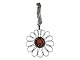Antik K presents: Jacob HullHuge pendant with orange middle and chain from 1960-1970