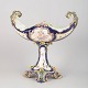 L'Art presents: Large Majolica Centerpiece Jardiniere on Pedestal, Central Europe.