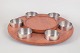 Stelton, "lazy Susan" fondue serving tray.