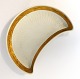 Lundin Antique presents: Royal Copenhagen. Fan with gold. Pickle dish. Model 11551. (1 quality).