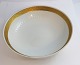Lundin Antique presents: Royal Copenhagen. Fan with gold. Round bowl. Model 11526. Diameter 22.5 cm. Height 6 ...