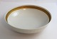 Lundin Antique presents: Royal Copenhagen. Fan with gold. Round bowl. Model 11525. Diameter 17.5 cm. Height 4.7 ...
